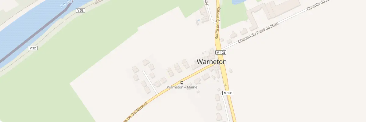 Plan du 103 Rte de Deûlémont à Warneton