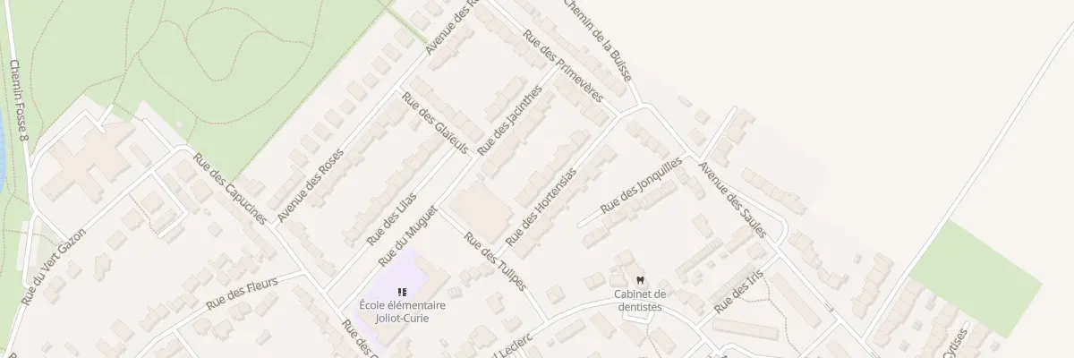 Plan du 5 Rue des Hortensias à Courrières