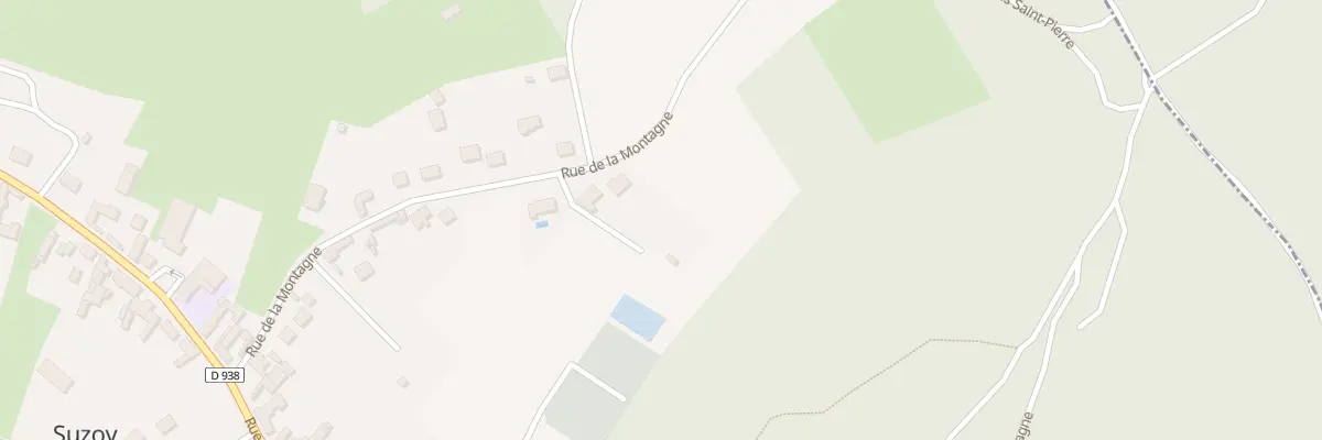 Plan du 350 Rue de la Montagne à Suzoy