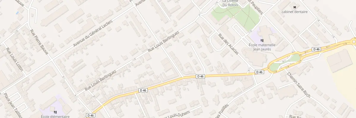 Plan du 8 Rue de Lattre de Tassigny à Courrières