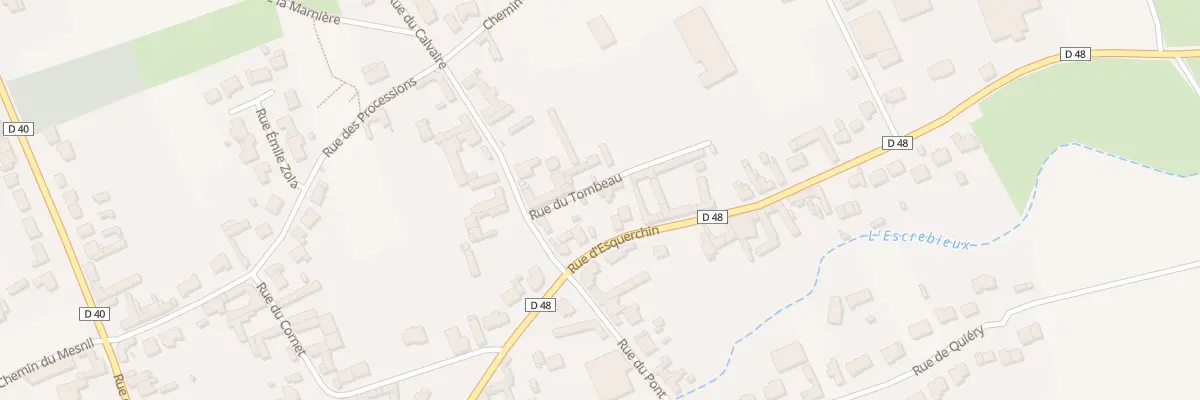Plan du 2 Rue du Tombeau à Izel-lès-Équerchin
