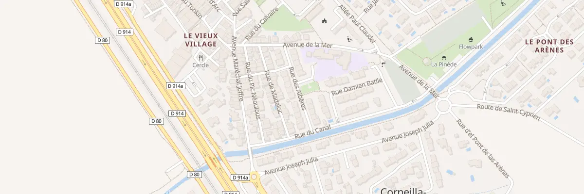 Plan du 16 Rue des Alberes à Corneilla-del-Vercol