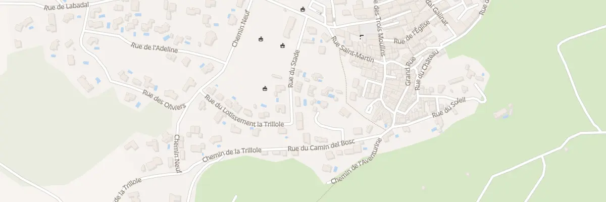 Plan du 9 Rue du Stade à Roquefort-des-Corbières