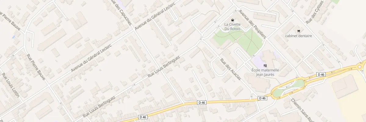 Plan du 44 Rue Louis Berlinguez à Courrières