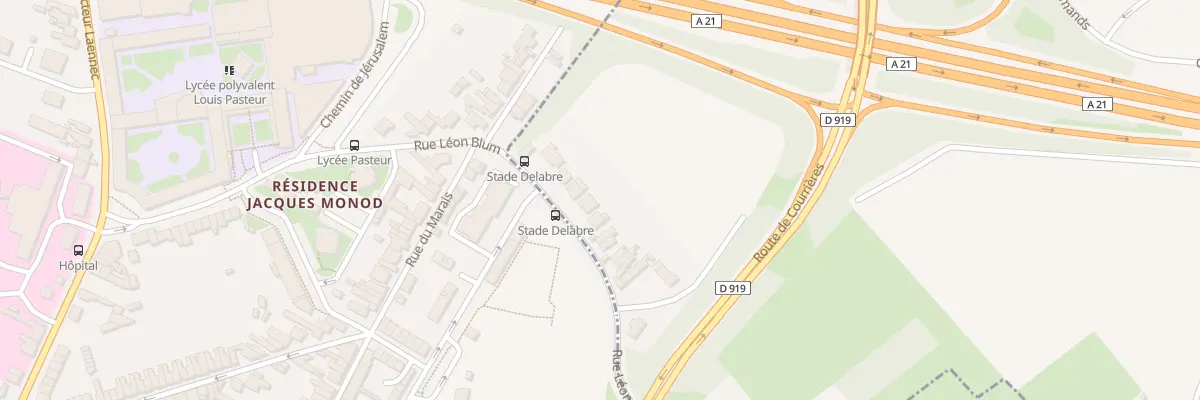 Plan du 556 Rue Léon Blum à Dourges