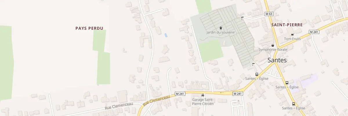 Plan du 8 Rue du Pays Perdu à Santes