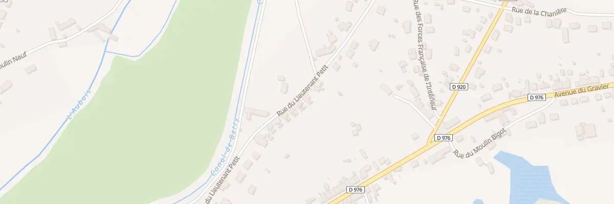 Plan du 57 Rue du Lieutenant Petit à La Guerche-sur-l’Aubois
