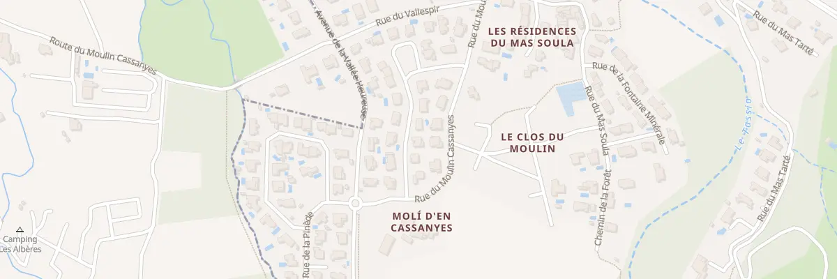 Plan du 9 Rue de Vell Roure à Sorède