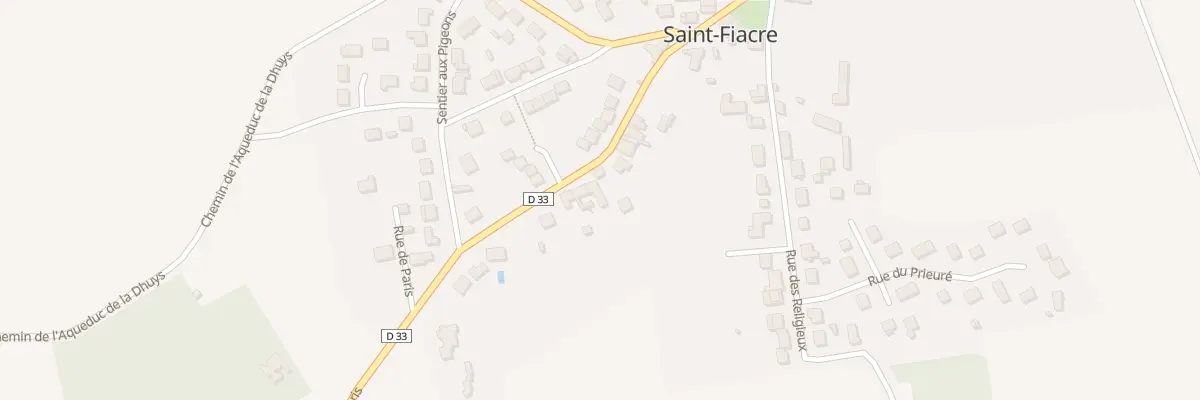 Plan du 13 Rue de Paris à Saint-Fiacre