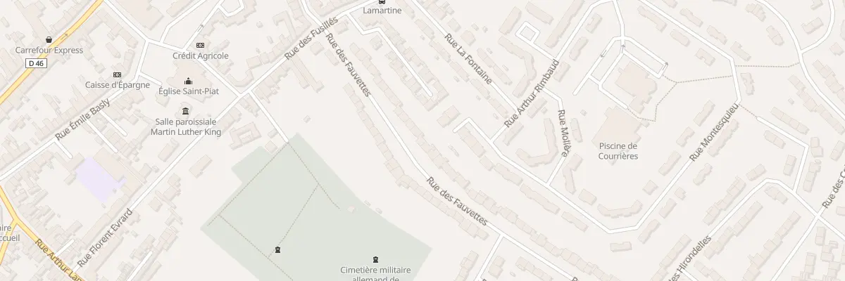 Plan du 25 Rue des Fauvettes à Courrières