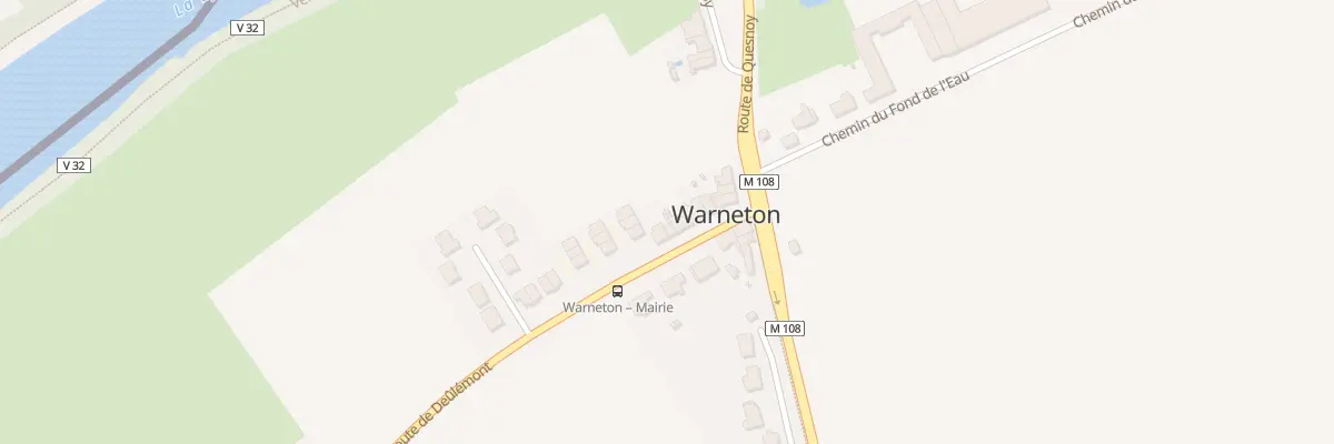 Plan du 12 Rte de Deûlémont à Warneton