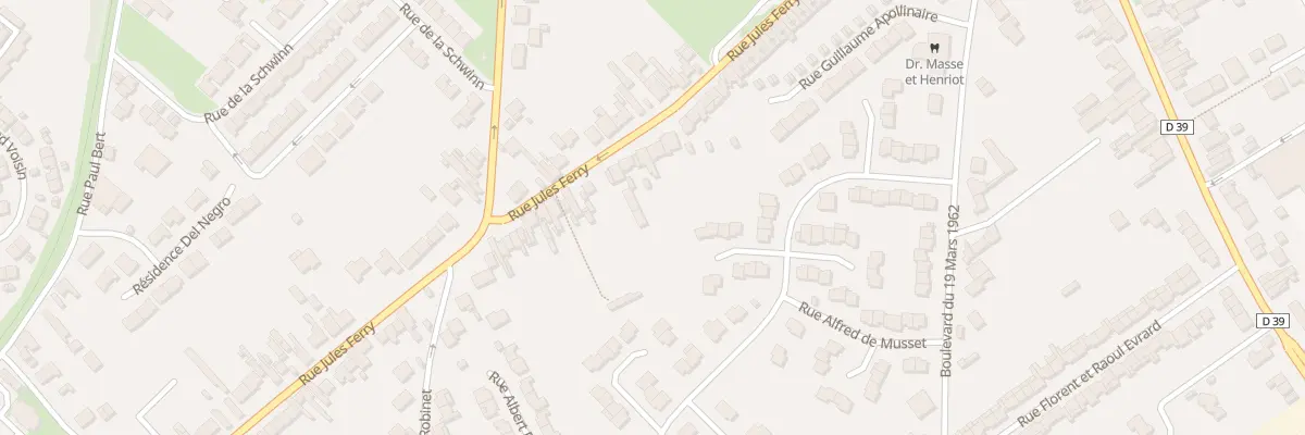 Plan du 375 Rue Jules Ferry à Hénin-Beaumont