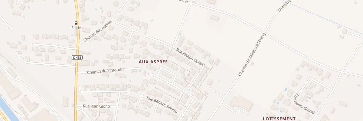 Plan du 14 Rue Joseph Delteil à Sallèles-d’Aude