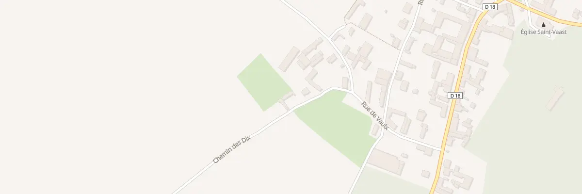 Plan du 3 Che des Dix à Morchies