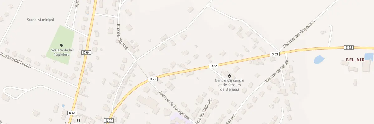 Plan du 31 Rue Aristide Briand à Bléneau