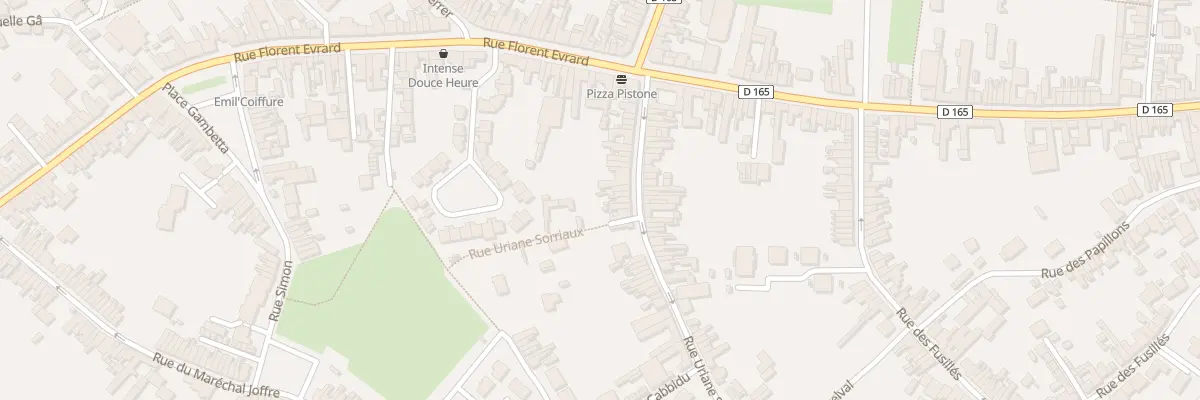 Plan du 28 Rue Uriane Sorriaux à Carvin