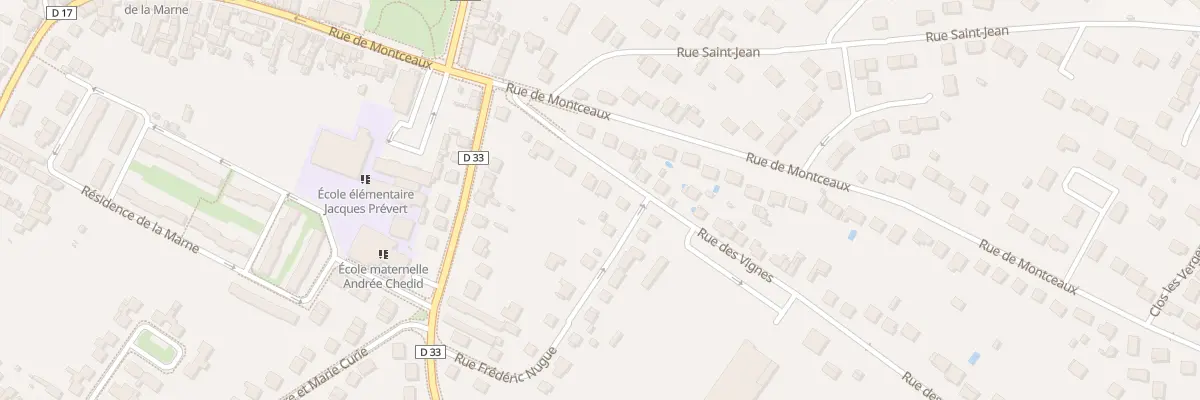 Plan du 8 Rue des Vignes à Trilport