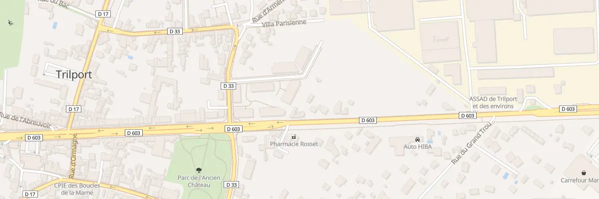 Plan du 55T Av de Verdun à Trilport