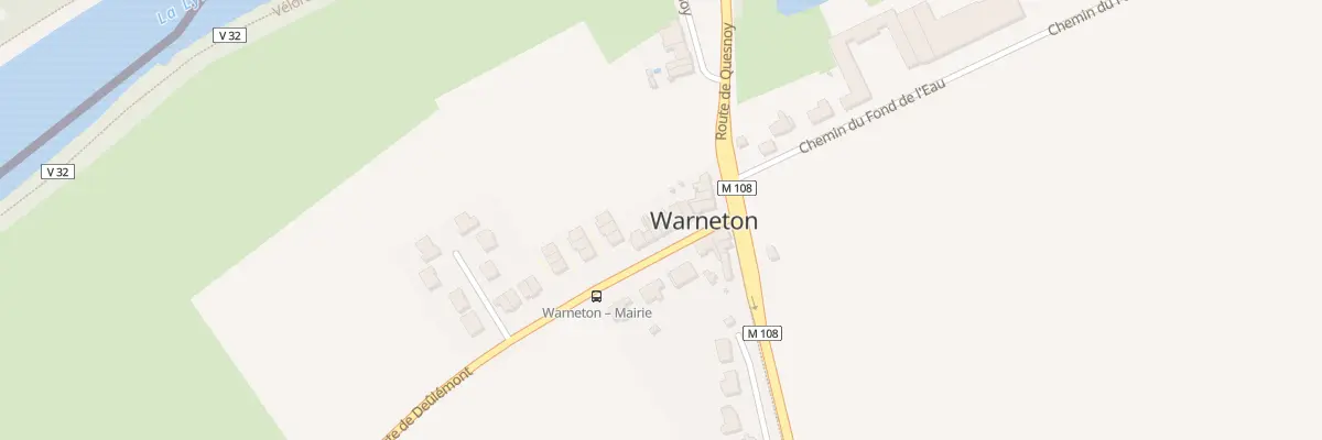 Plan du 8 Rte de Deûlémont à Warneton