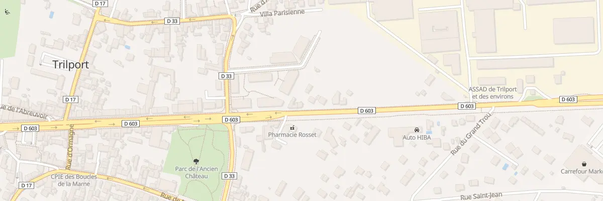 Plan du 59 Av de Verdun à Trilport