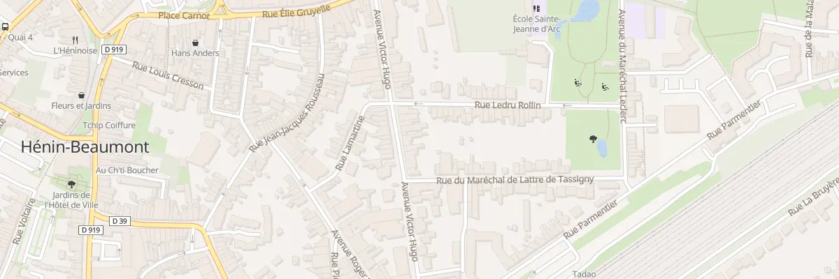 Plan du 159 Av Victor Hugo à Hénin-Beaumont