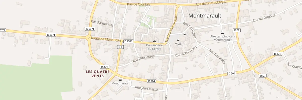 Plan du 13 Rue du Commerce à Montmarault
