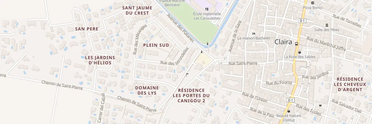 Plan du 9 Rue des Hirondelles à Claira
