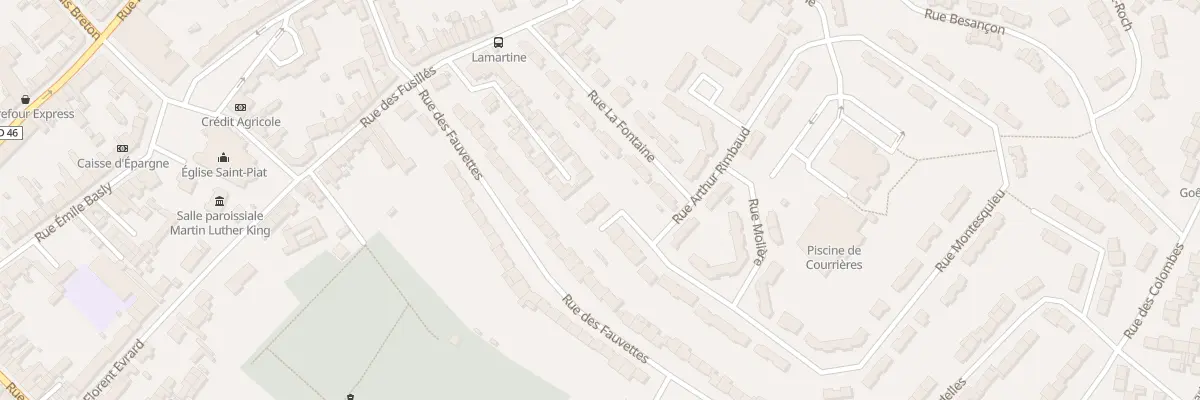 Plan du 2A Rue Montesquieu à Courrières