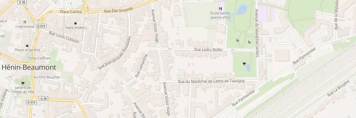 Plan du 40 Rue Ledru Rollin à Hénin-Beaumont