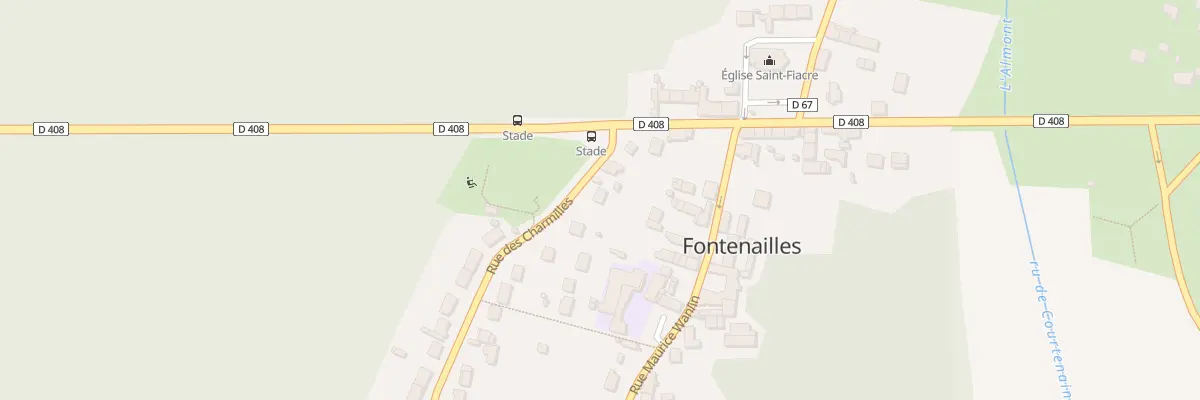Plan du 57 Rue des Charmilles à Fontenailles