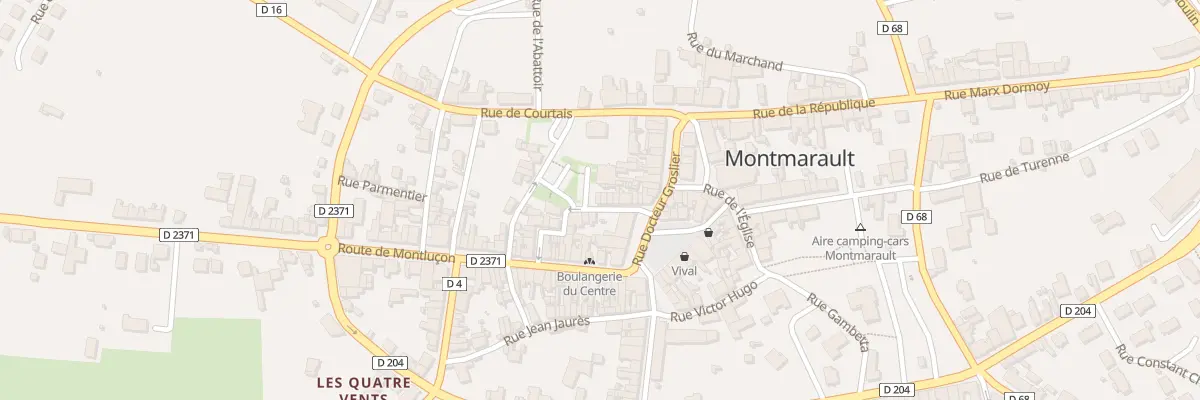 Plan du 14 Rue Camus de Richemont à Montmarault