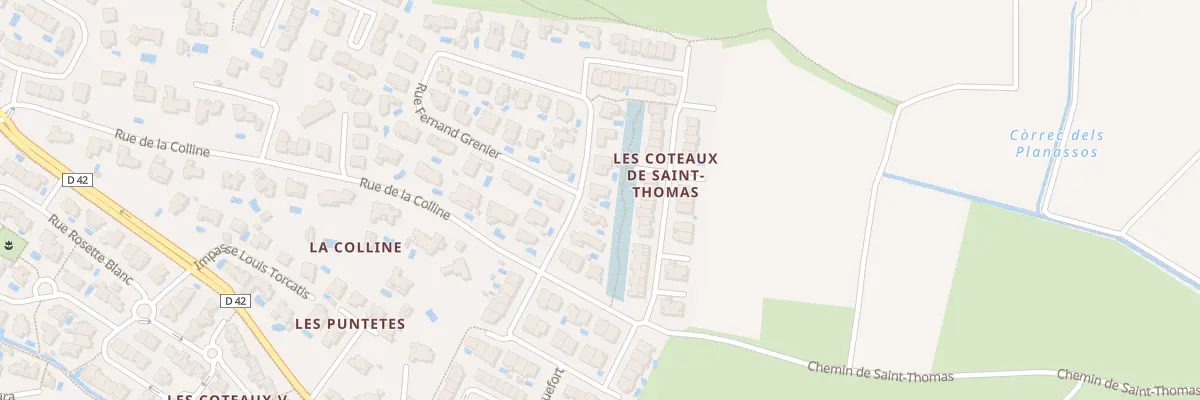 Plan du 6 Rue Fernand Grenier à Cabestany