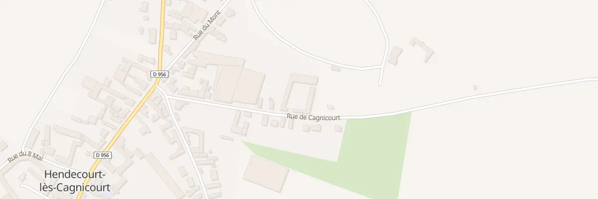 Plan du 13 Rue de Cagnicourt à Hendecourt-lès-Cagnicourt