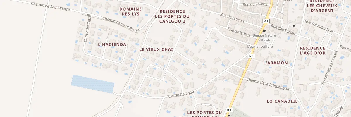 Plan du 2 Imp Llevan à Claira
