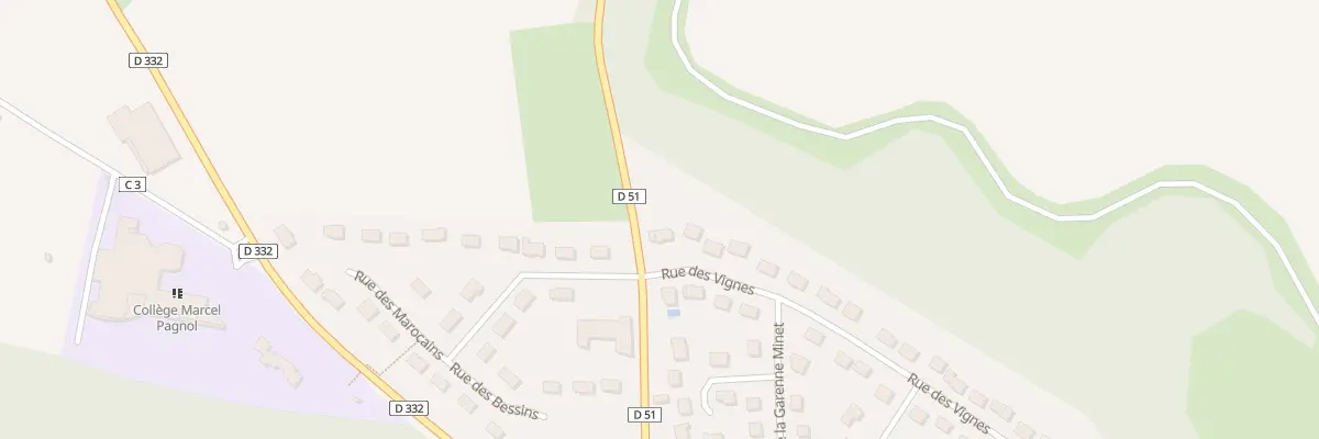 Plan du 44 Rue des Vignes à Betz