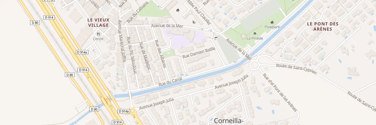 Plan du 2 Rue Damien Batlle à Corneilla-del-Vercol