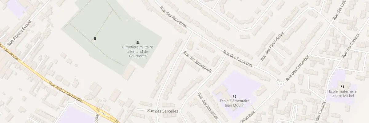 Plan du 5 Rue des Roitelets à Courrières