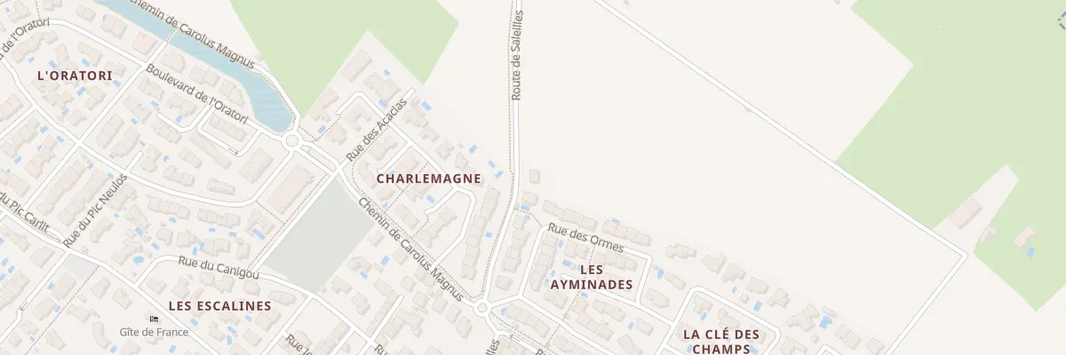 Plan de Rte de Saleilles à Théza