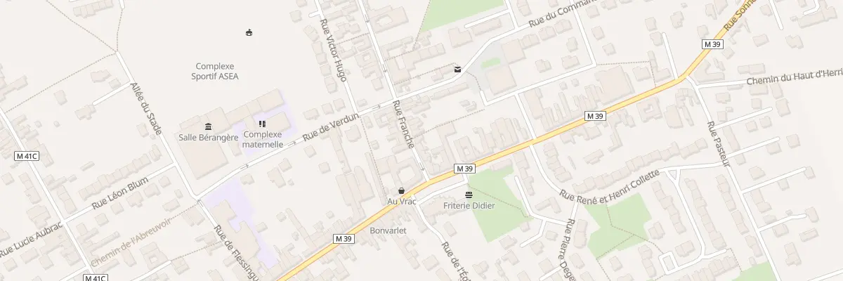 Plan du 6 Rue Franche à Allennes-les-Marais