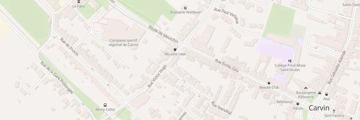 Plan du 16 Rue Victor Hugo à Carvin