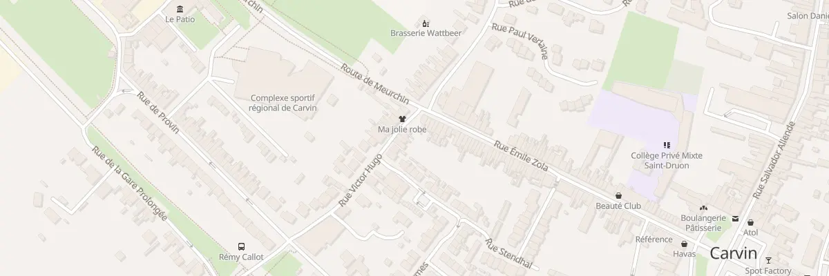 Plan du 18 Rue Victor Hugo à Carvin