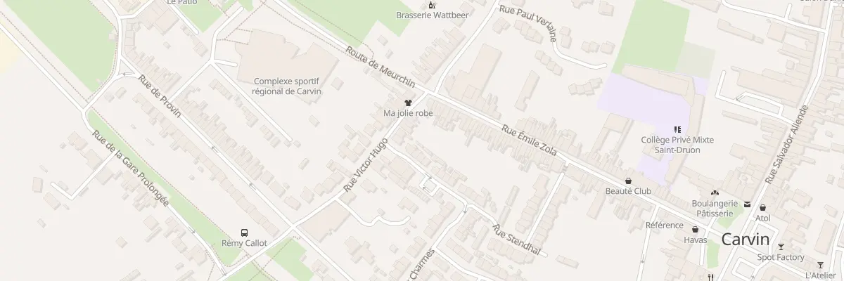 Plan du 12 Rue Victor Hugo à Carvin