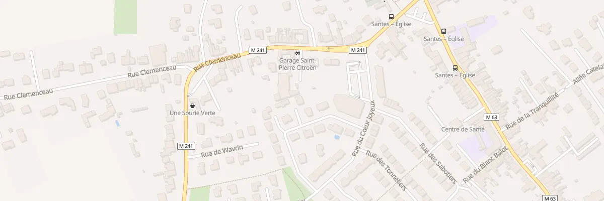 Plan du 8 Rue des Weddes à Santes