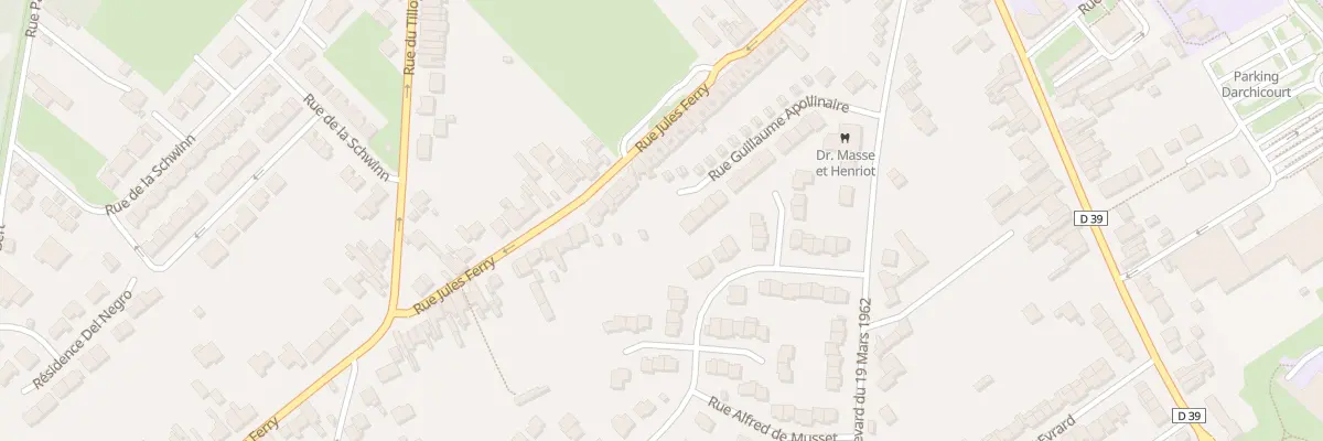 Plan du 281 Rue Jules Ferry à Hénin-Beaumont