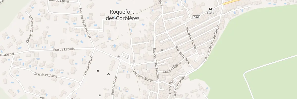 Plan du 6 Rue des Trois Moulins à Roquefort-des-Corbières