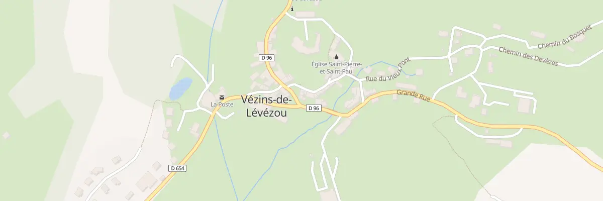 Plan du 2 Rue du Château à Vézins-de-Lévézou