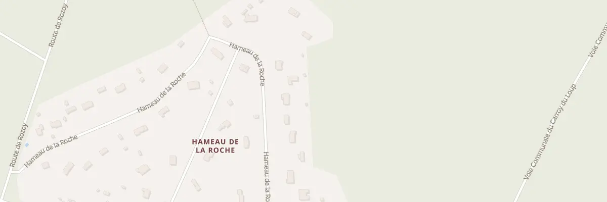 Plan du 8 Ham de la Roche à Mérinville