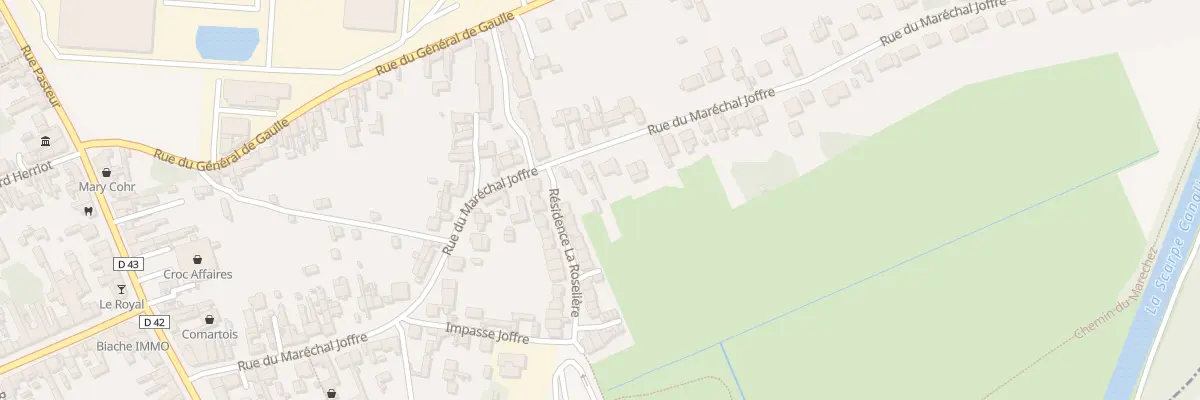 Plan du 61A Rue Joffre à Biache-Saint-Vaast