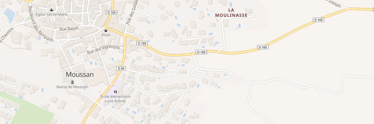 Plan du 28 Av de Vedilhan à Moussan