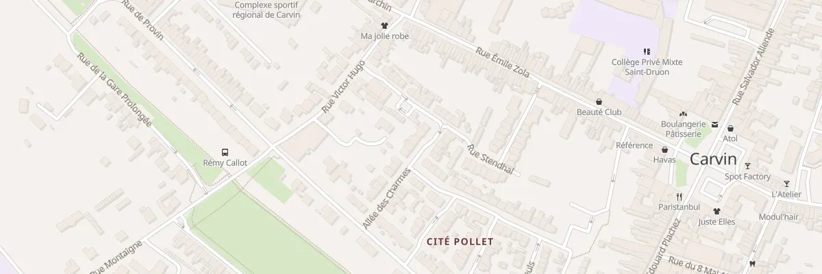 Plan du 29 Rue Voltaire à Carvin
